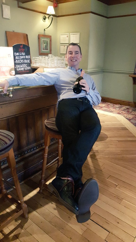 xJadeConnelly's tweet photo. Before and after winning a bottle from our raffle 😂😂 only joking he saved it for home! @PirnhallInn @ChrisvanceBFNI https://t.co/eqYiSOlES0