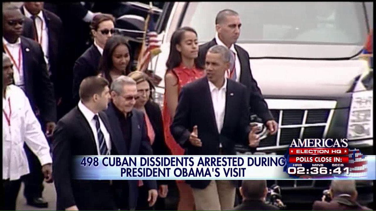 .<a href="/BretBaier/">Bret Baier</a>: “Cuban human rights group says Castro gov’t jailed almost 500 dissidents during 3-day visit by Obama.”