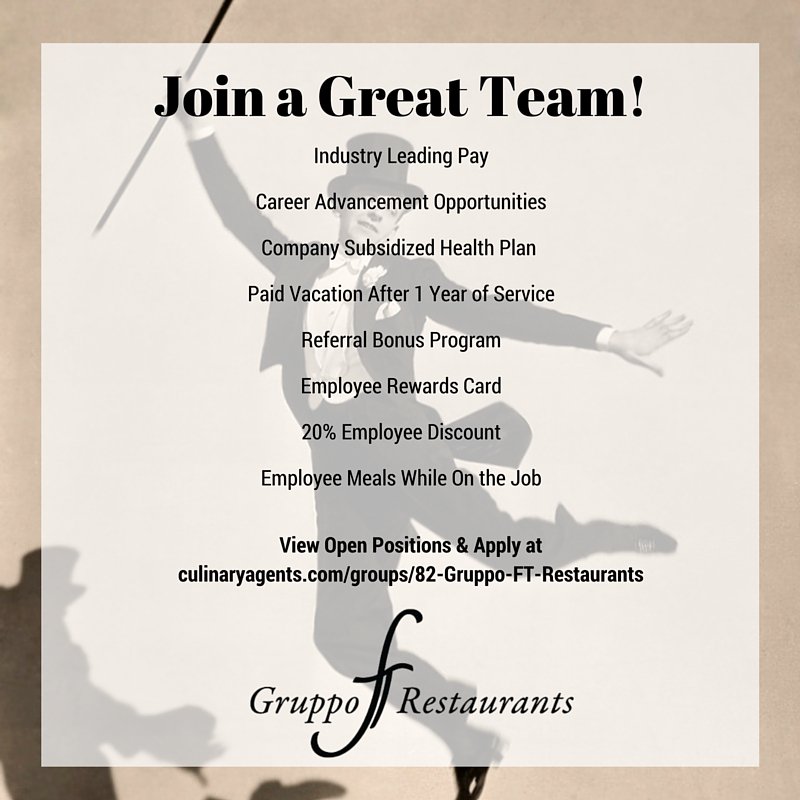 Join our Team at @fioladc @CasaLucaDC @FiolaMareDC @Sfoglinadc @dcdelmar See Jobs &amp; Apply at culinaryagents.com/groups/82-Grup…
