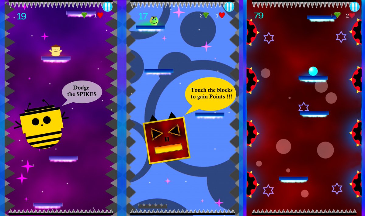 Blincapp's tweet photo. #GAMEMOB #indiegames #gamedev #mobilegames #screenshots
Dodge the Spikes free on Google Play
https://t.co/xzbzhNFITi https://t.co/hRN77qycO1