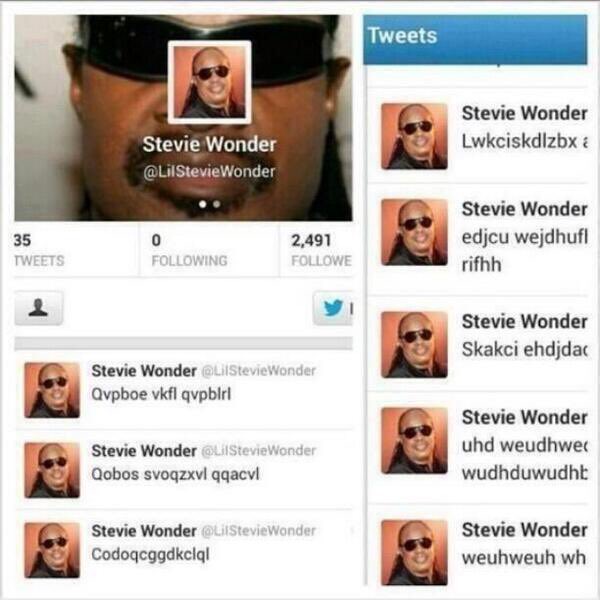Pavel Cahlik Auf Twitter One Late April Joke How Stevie Wonder Tweets Https T Co Cpatdeqie5