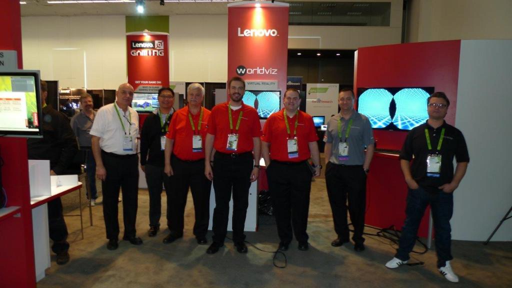 thinkstations's tweet photo. #GTC16 has begun, &amp; the Lenovo &amp; @NVIDIAQuadro team is ready to go! Visit booth 300 to demo our #ThinkPSeries! https://t.co/Ujq7x8cxPc