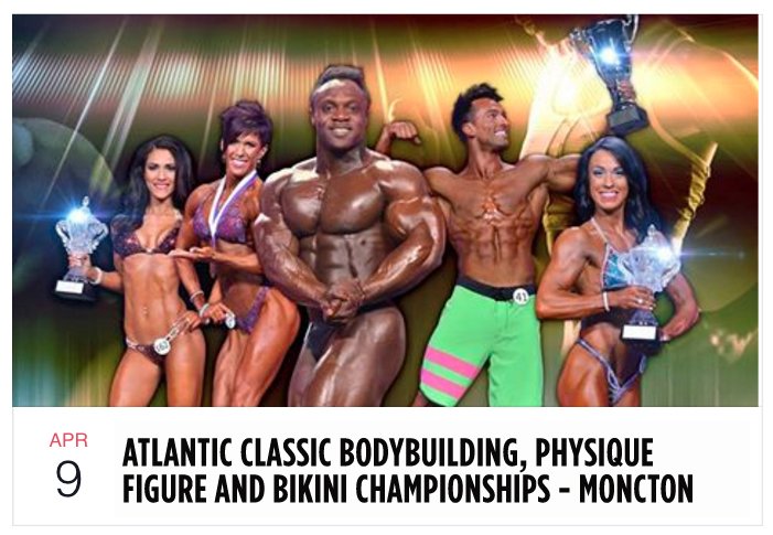 SpartanFitEquip's tweet photo. Enter to WIN TIX to the #AtlanticClassic Bodybuilding Show, this Sat nite #Moncton Details https://t.co/wH00H8c2YK https://t.co/KyyCLVeukt
