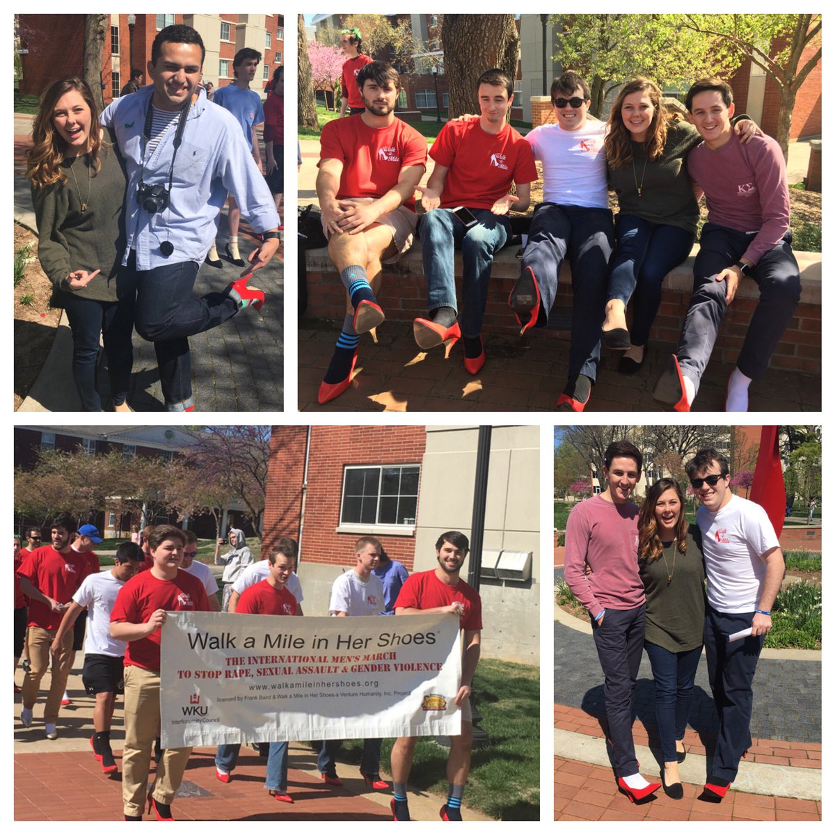 Proud of these fraternity men who took a stand against sexual assault today, love ya'll! #WalkAMile <a href="/WKUGreeks/">WKU Greeks</a>