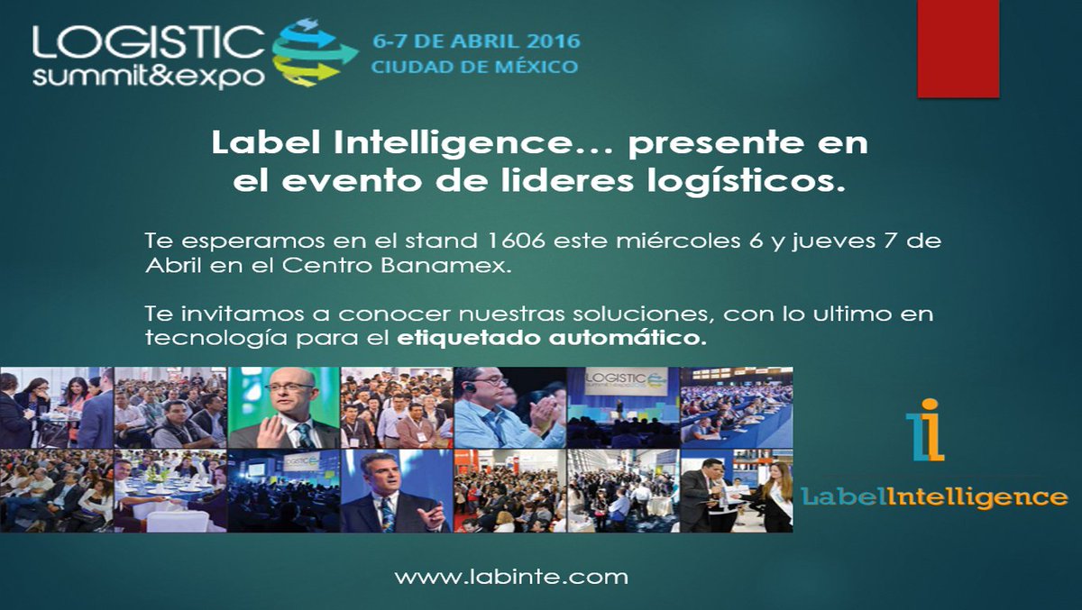 Labintemx's tweet photo. Ya falta poco para el #logisticsummit ¿y tú ya estás listo?
 #vívalalogística #etiquetado #automatización https://t.co/3Umzc8ypRH