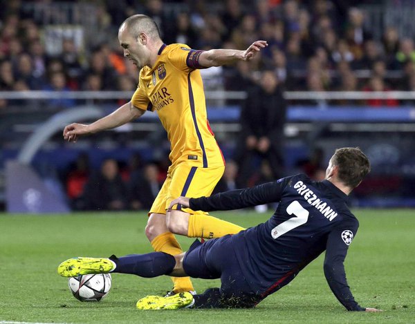 DeportesGMV's tweet photo. ¡Final del partido! 
Barcelona 2- 1 Atlético de Madrid
#ChampionsLeague #CuartosUCL https://t.co/l73dORCCIS