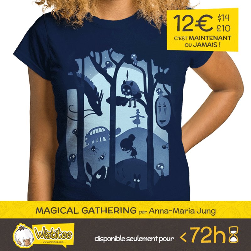 Vous aimez notre nouveau t-shirt? Commandez-le vite! (1 retweet = 1 chance de gagner un prochain t-shirt) #Miyazaki