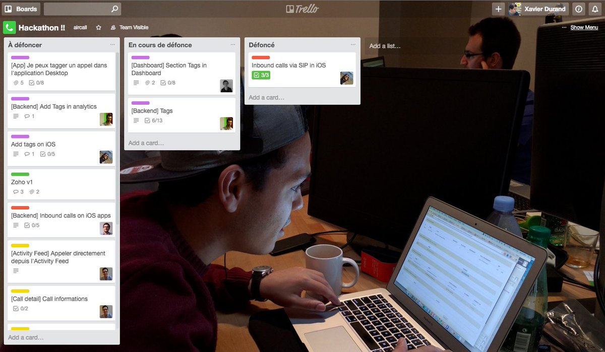 aircall's tweet photo. This week is Hackathon Week @Aircall Fat features coming up with New dashboard, @Zoho, Tags, Android V2 &amp; more! https://t.co/LgqKFIvROl