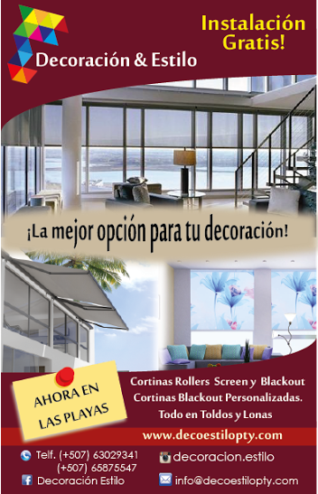 ** Decoracion &amp; Estilo, La mejor Opción para tu Decoración, Contactanos : 6587-5547 , info@decoestilopty.com