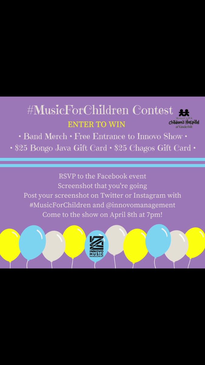 _RealLifeMusic's tweet photo. If you haven't already done it, check out @innovomgt's #musicforchildren benefit concert and contest! #music cares https://t.co/rOHLIBTQ0A