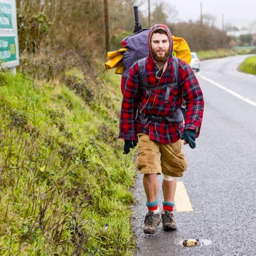 GalwayLifeboat's tweet photo. This guy @ELLISROSWELL #WalkingtheCoast of UK &amp; Ire for @RNLI will arrive #Galway on Thurs. Say Hello @GalwayHour https://t.co/BBGZMa7gJ1