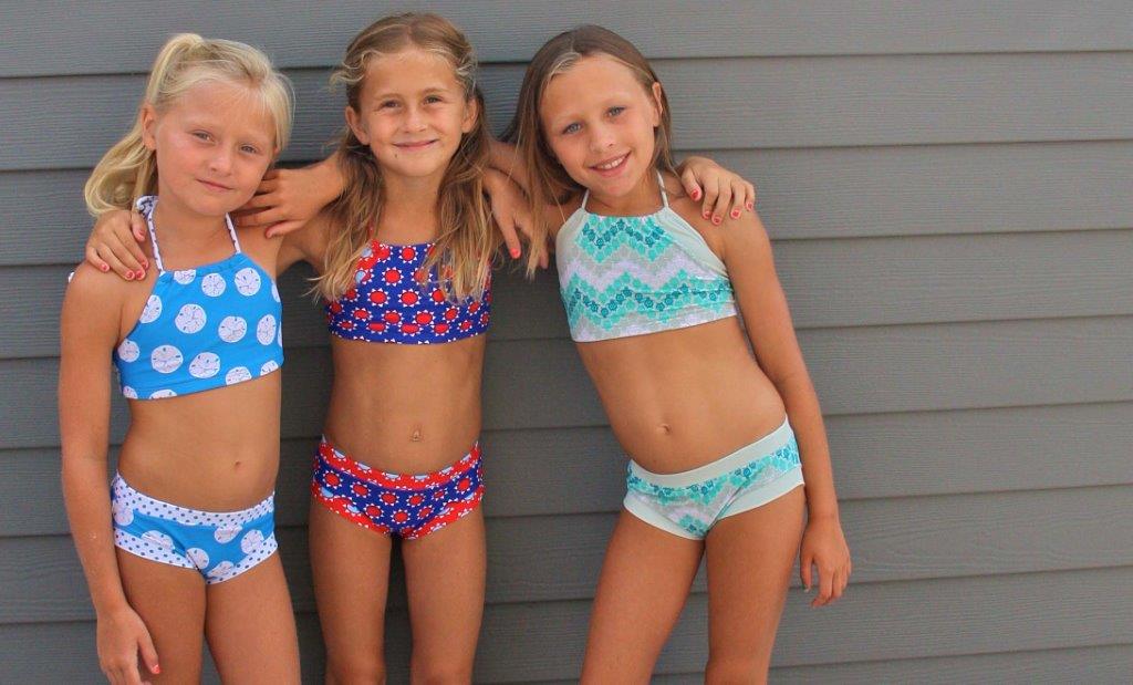 Squirtini Bikini offers stylish swimwear with UV protection for girls ages ...
