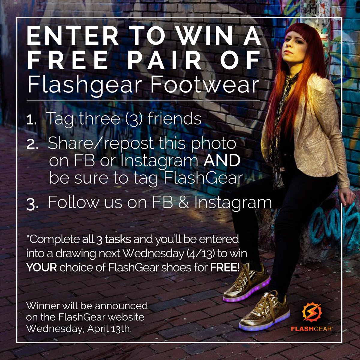 FlashGear_Kicks's tweet photo. ENTER TO WIN A FREE PAIR OF FLASH⚡GEAR FOOTWEAR! #EDM #PLUR #DANCE #DJ #Footwear #Fashion #Boston #NYC #LA #Vegas https://t.co/cSvNvvPUD7