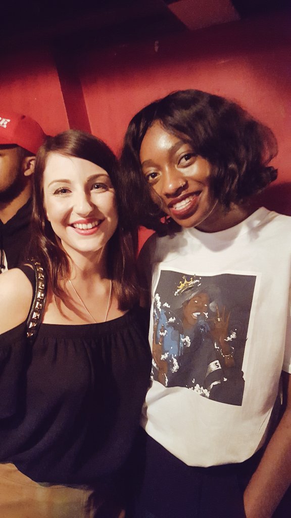 sophiesscran's tweet photo. Listening to an interview on @BBCR1 with @LittleSimz . Thinking back to Feb when I met her π #WomenCanBeKings πΈππ https://t.co/J1LrhZx83R