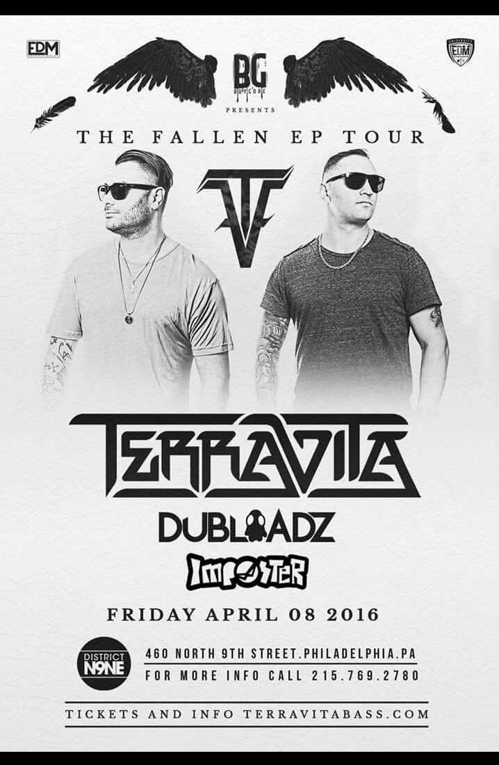 TeamRage00's tweet photo. @Terravitabass  @Dubloadz  &amp; @Imposter215  bring the bass to Philly this Friday at @District_N9NE! https://t.co/aPTeBA4Gdg