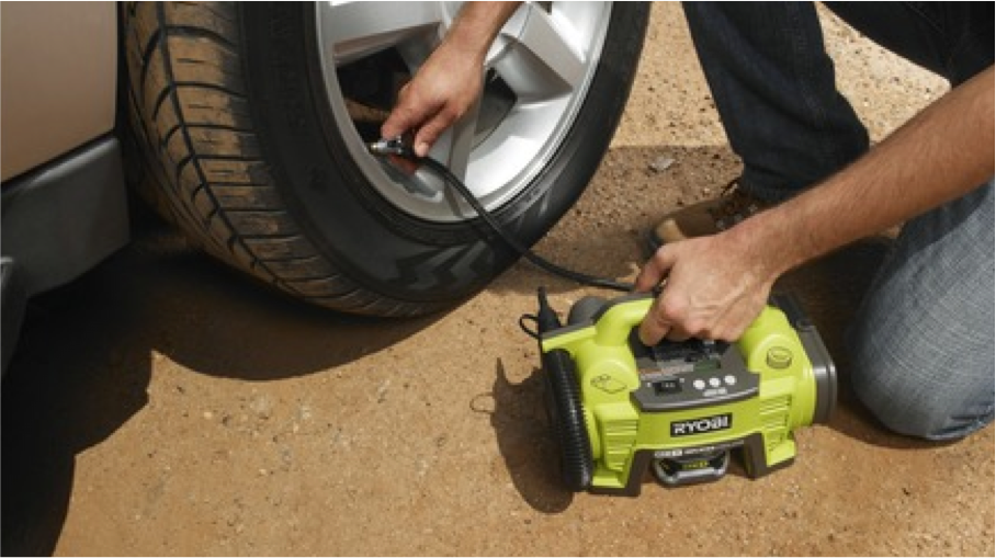 RYOBItoolsusa's tweet photo. Pack a little peace of mind for your Spring travels. Take the ONE+ Dual Function Inflator. https://t.co/CR2p6LozLv https://t.co/YqDYJFdA7N
