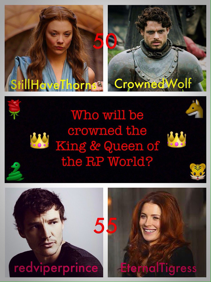 TIME IS RUNNING OUT. 

WILL THE KING AND QUEEN OF THE RP WORLD BE #ROBBAERY OR #MAERTELL? 

#UltimateRPCouple