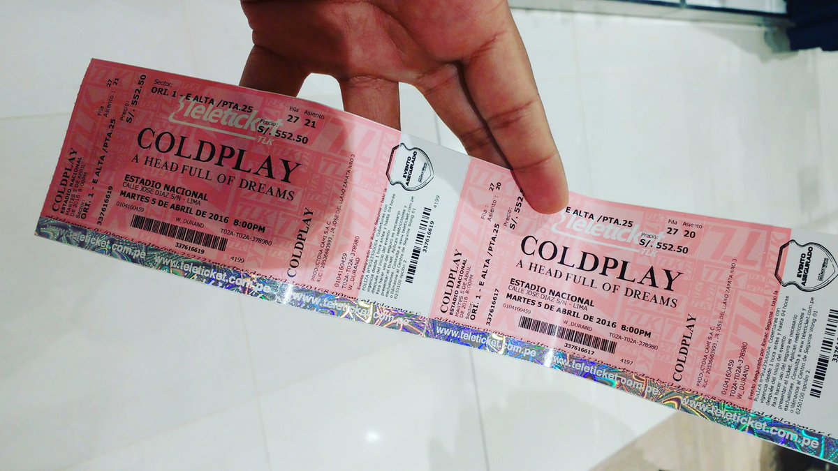 JMirandaC17's tweet photo. Por fin llegó el día!!! #HereWeGo #ColdplayLima #BestBandEver #SoExcited #withhim #EstadioNacional <3 <3 https://t.co/Yk1RK9uFCH