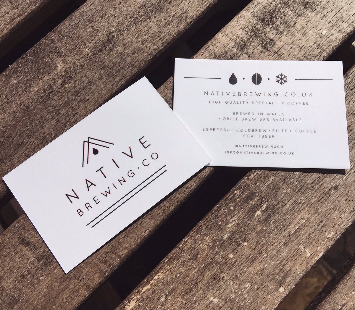 nativebrewingco's tweet photo. New business cards are looking pretty sharp for @LdnCoffeeFest  Plenty of samples to hand out too! #coldbrew https://t.co/pTxR74nQ1I
