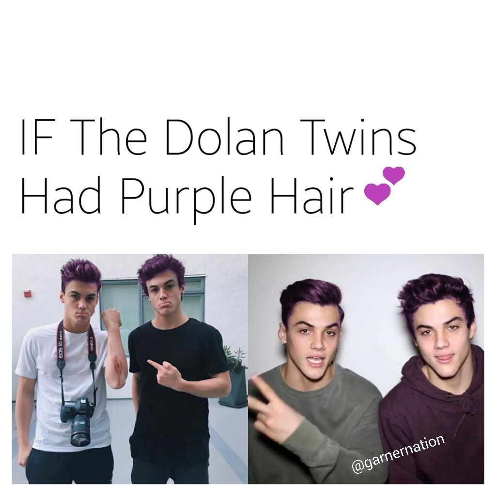 aesthetic on twitter quot if the dolan twins had purple hair aesthetic on twitter quot if the dolan twins had purple hair