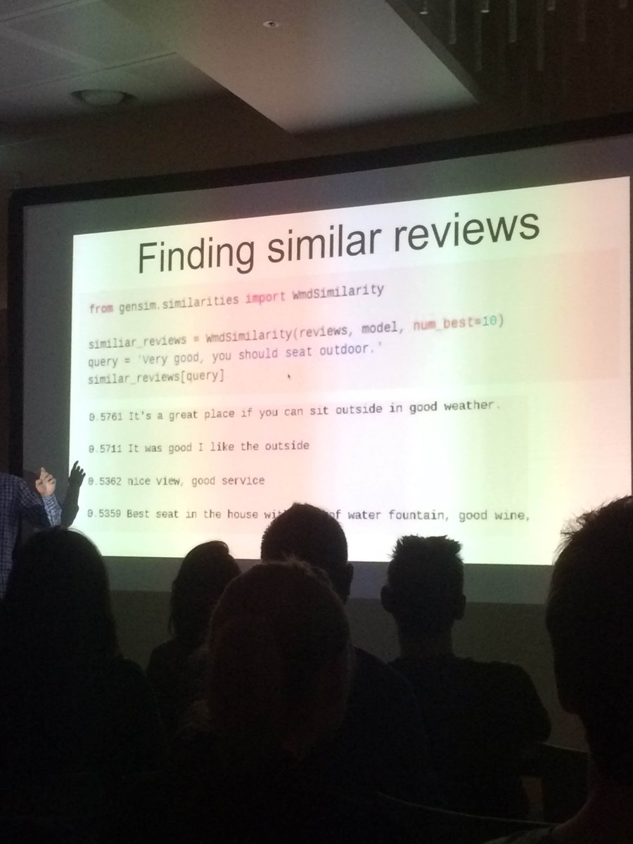 GoustoTech's tweet image. Some interesting talks at @pydatalondon meetup tonight - #OpenCL in #python &amp;amp; finding similar reviews using #gensim