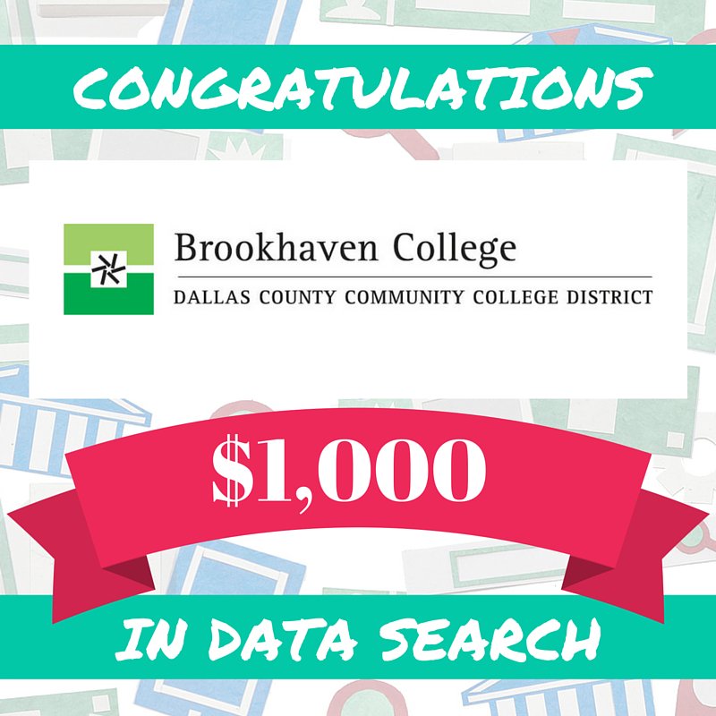 Congratulations <a href="/brookhaven/">Michelle Sanchez</a>! Winners of $1,000 in data research! We'll be in contact soon. #CASEIV.