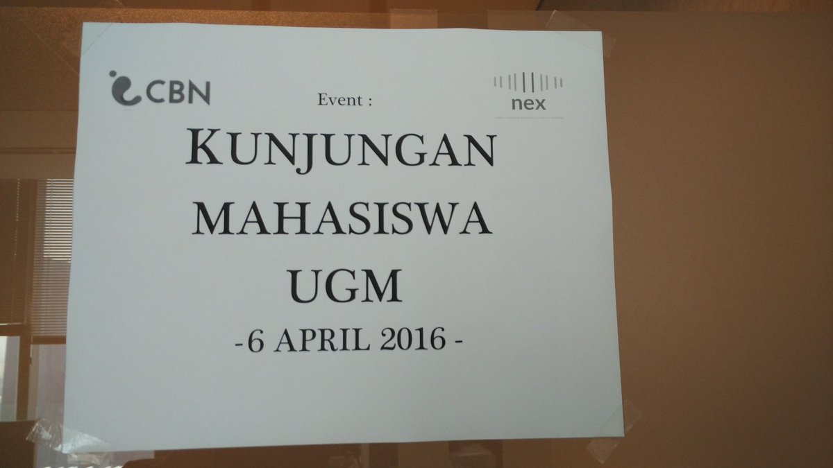 CBNEduProgram's tweet photo. Acara kunjungan industri dari mahasiswa Teknologi Jaringan Vokasi UGM ke NEX Datacenter https://t.co/UU3dAoBKdC
