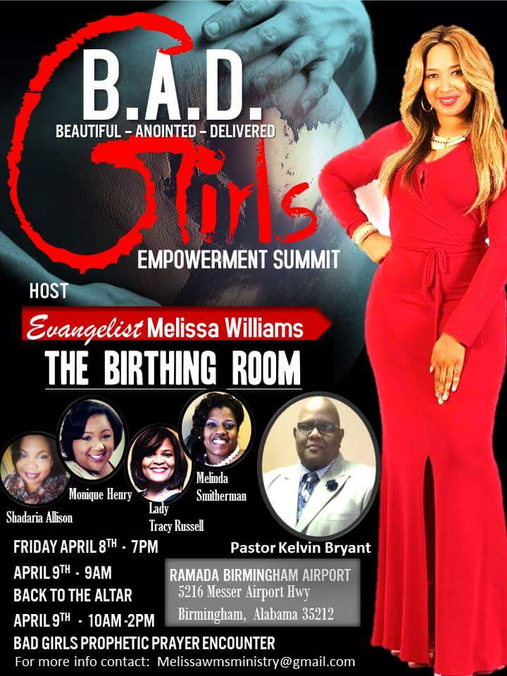melissafwms's tweet photo. Birmingham!! Meet me This Friday &amp; Saturday!! Its going to be Epic!!
#BlackGirlsRock #preacherlife #lovinGOD https://t.co/dGzBO4o8Q1