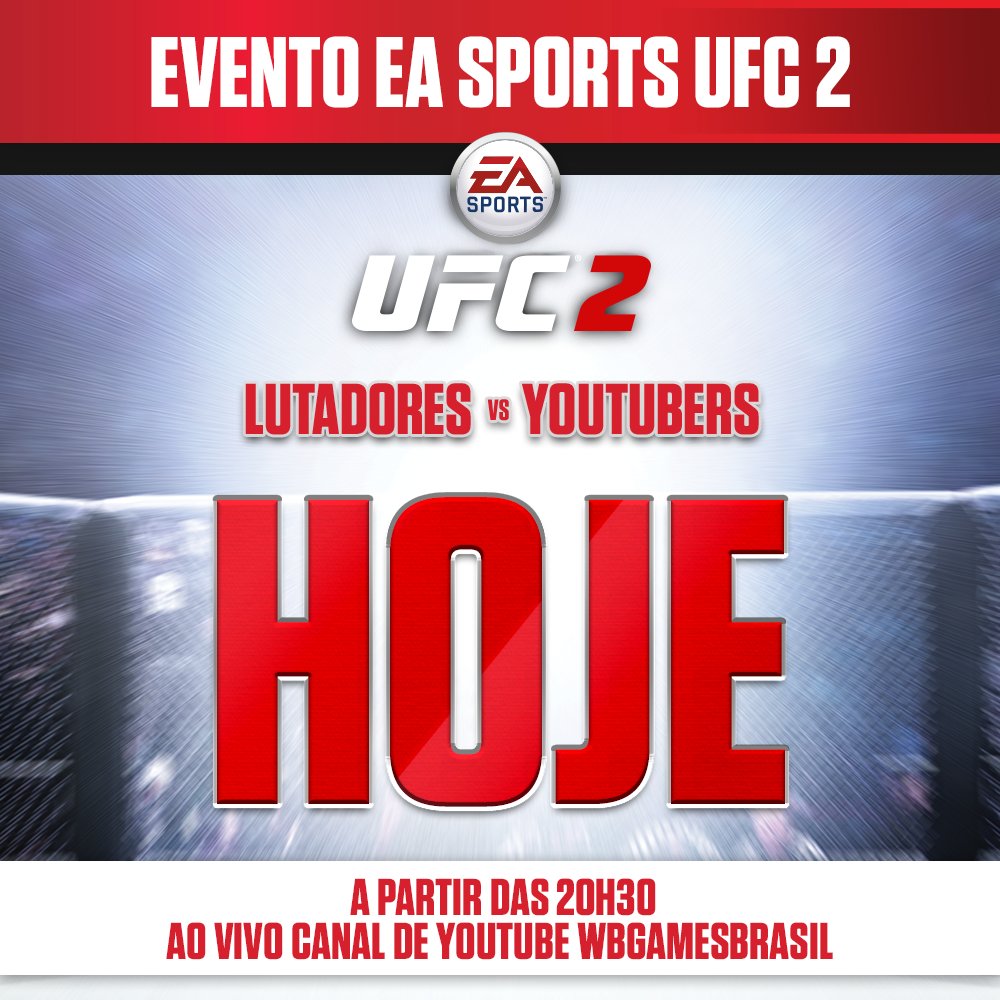 YouTubeBrasil's tweet photo. Daqui a pouco os YouTubers sobem no octógono no evento de EA Sports UFC. Acompanhe ao vivo: https://t.co/BpvFLEQRWP https://t.co/kVE7sfp6fT
