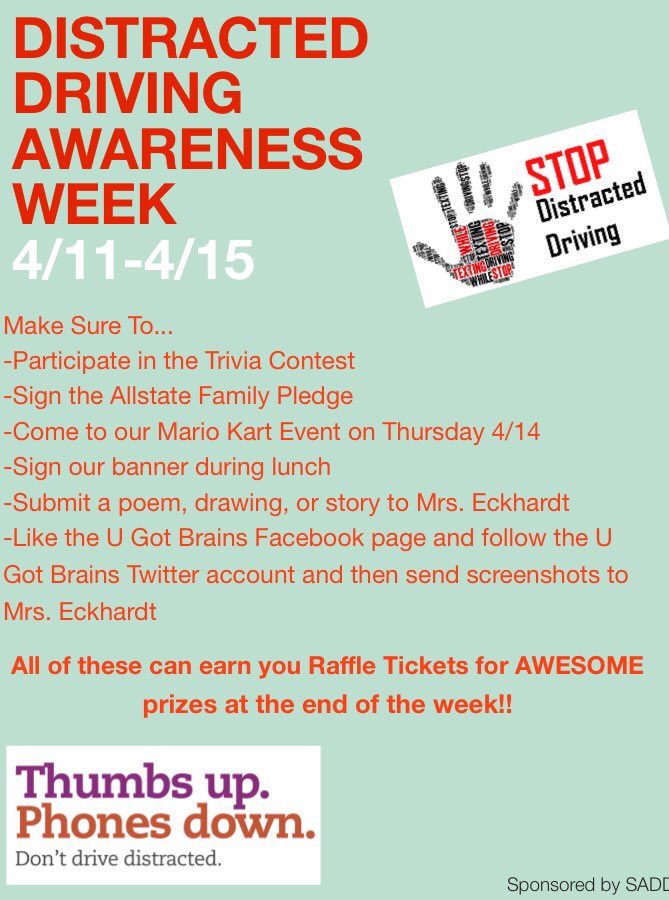 DVRHSSADD's tweet image. Earn raffle tickets throughout the week to have a change to win a JBL Speaker, Fitbit, or Movie Tickets!!