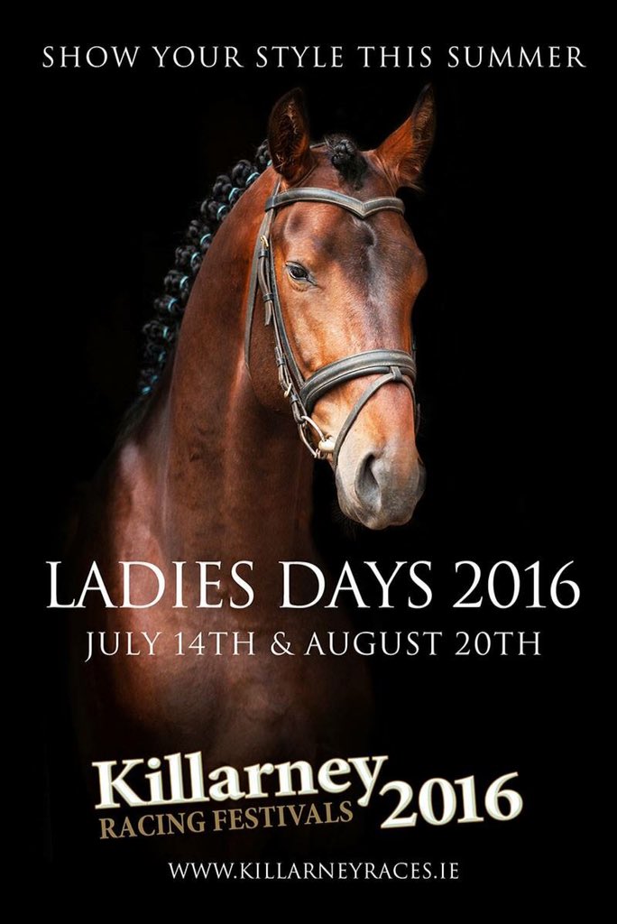 KillarneyRaces's tweet photo. Competition..To be in with a chance of winning 2 tickets to one of Killarney Races Ladies Days....just retweet https://t.co/1Z2DsYlsnJ