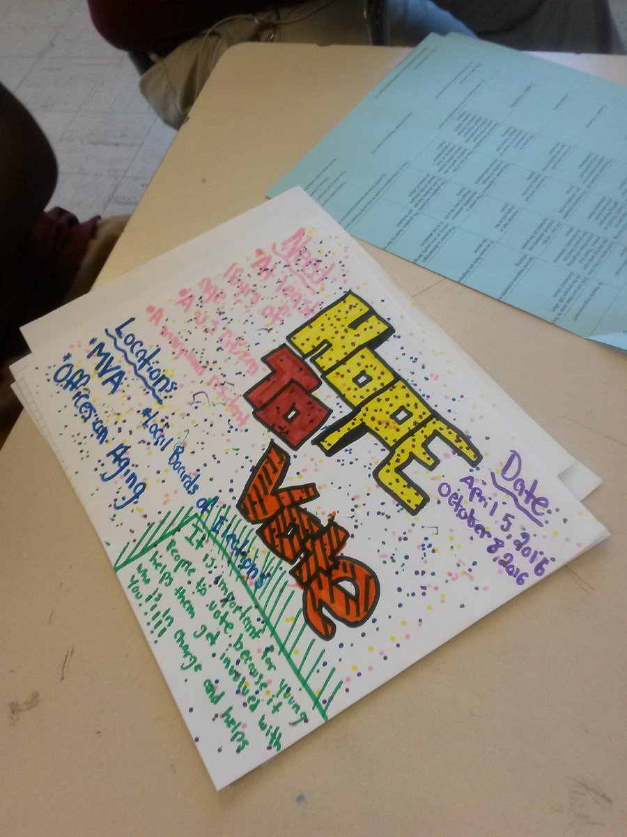 baba_olumiji's tweet image. Excellent job by this young man in Class 802 in creating his #voterregistrationflyer #civiced #performancetasks