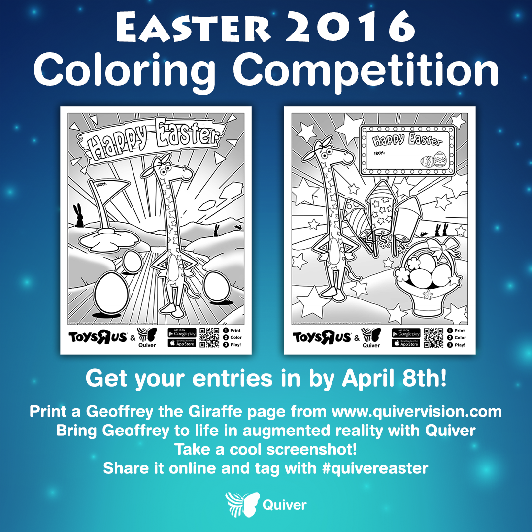 quivervision's tweet photo. There's still time to enter our #Easter #augmentedreality #coloring #competition! #printcolorplay #quiver #AR https://t.co/ET0PFLz0dD