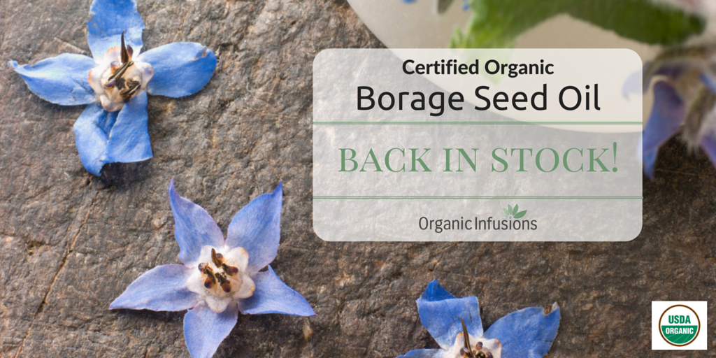 OInfusions's tweet image. ✨RESTOCK✨ - Certified Organic Borage Seed Oil back in stock! Order yours today ➜ bit.ly/1S9wrDG 💚