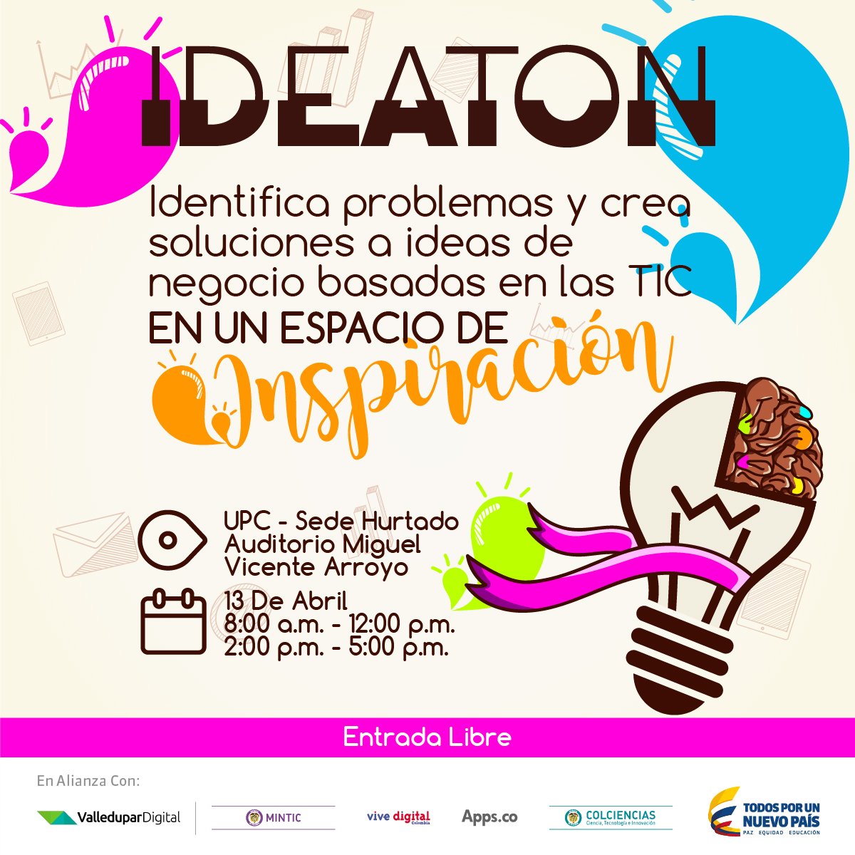 valledupardigit's tweet photo. ¡Identifica problemas y crea soluciones o ideas de negocio ganadoras! inscribete  #Ideaton> https://t.co/VZPWkUxyNR https://t.co/g8XwTJ8xO5