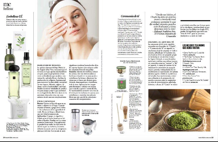 Muchas gracias <a href="/MarieClaire_LA/">Marie Claire México</a> por el artículo #tea #health #matcha #stayinbalance #organic