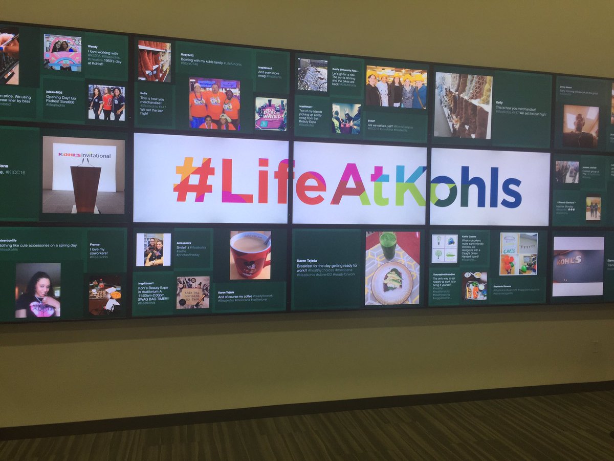 txstbkat's tweet photo. #BKATS made the #lifeatkohls wall at corporate!! @KohlsCampus #KICC16 https://t.co/5iy2kIiQkf