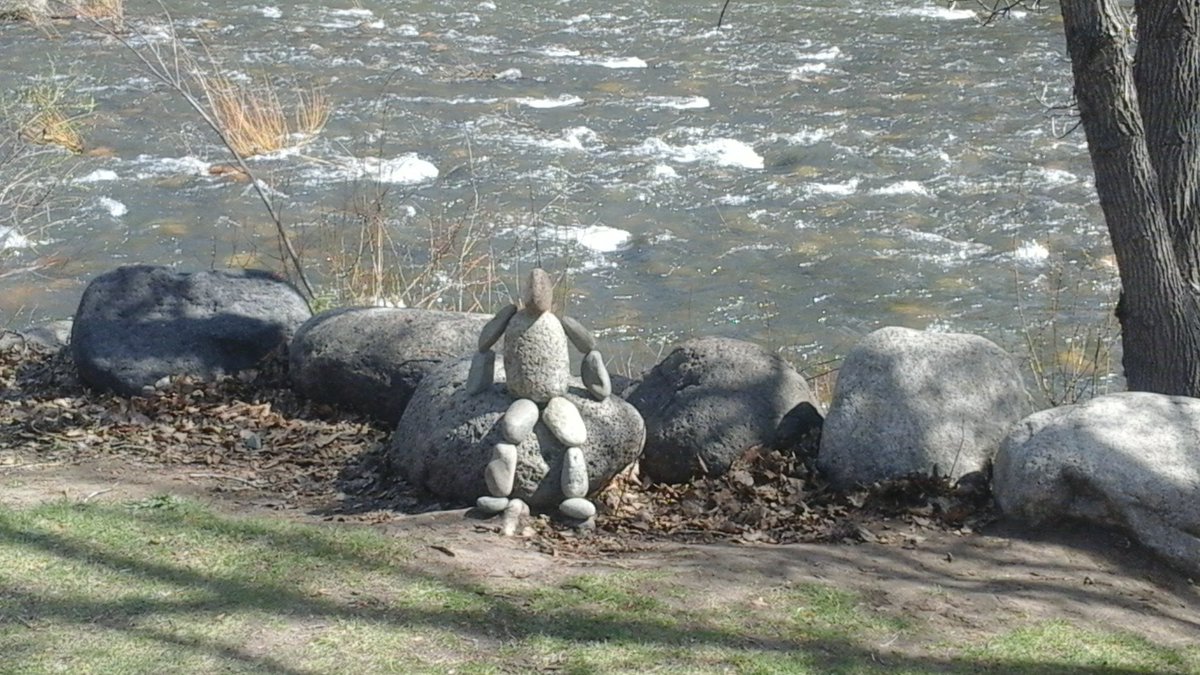 ColbertBelle's tweet photo. "Hobo" art along the Truckee on a beautiful Spring day https://t.co/80qtoTVZyd