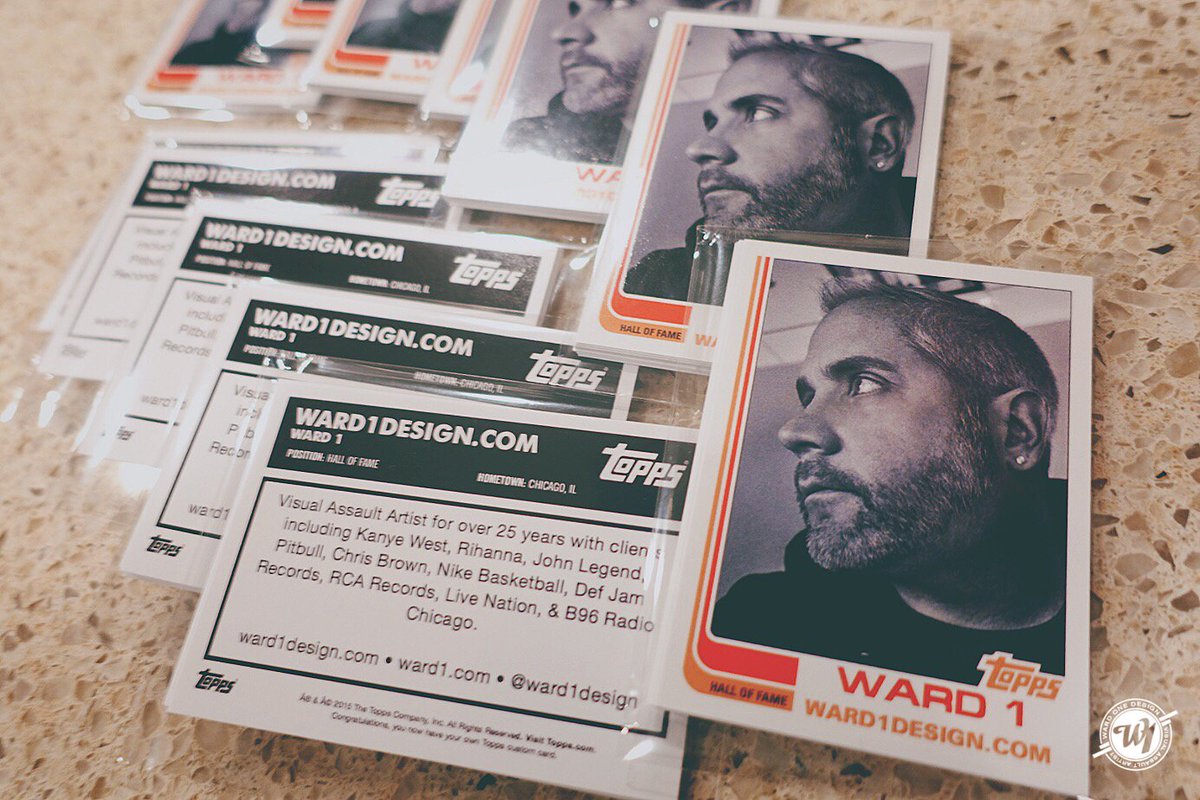 ward1design's tweet photo. Best Business Cards ever from @toppscards 🆕 #visualassault #designlife // https://t.co/Oek6Rwq4G2 https://t.co/QsZj0LqEGC
