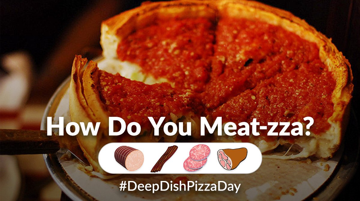 PplAgainstPETA's tweet photo. Whats your topping? We like #Meat! #DeepDishPizzaDay https://t.co/j2EBwMQ6bE