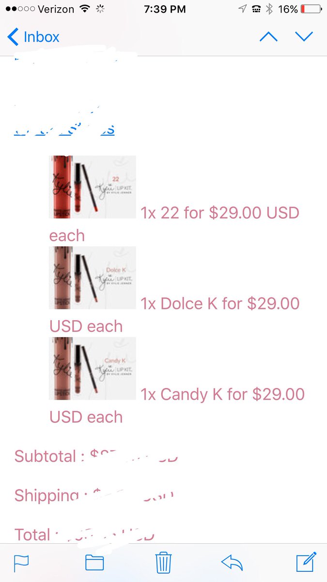 Stephany_Leigh_'s tweet photo. Still in shock that I got them!!!! #kylielipkit #dolcek #kandyk #22 https://t.co/3a3NIyNIS9
