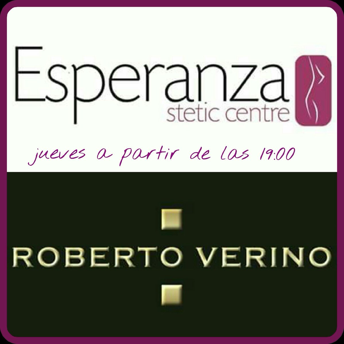 Os esperamos el jueves en Roberto  Verino para asesoraros de nuestros  tratamientos!!