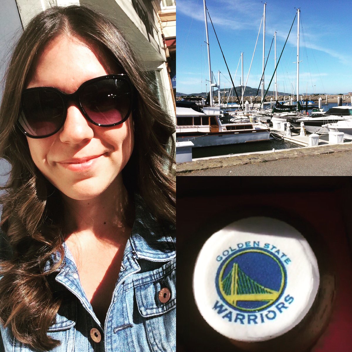 allykwilliams's tweet photo. Watching ppl run/bike while I sit here with my new hair (Douglas @MercerStreetSF 🙌) &amp; eat a @Karascupcakes. Perfect. https://t.co/7iGkz65kCz