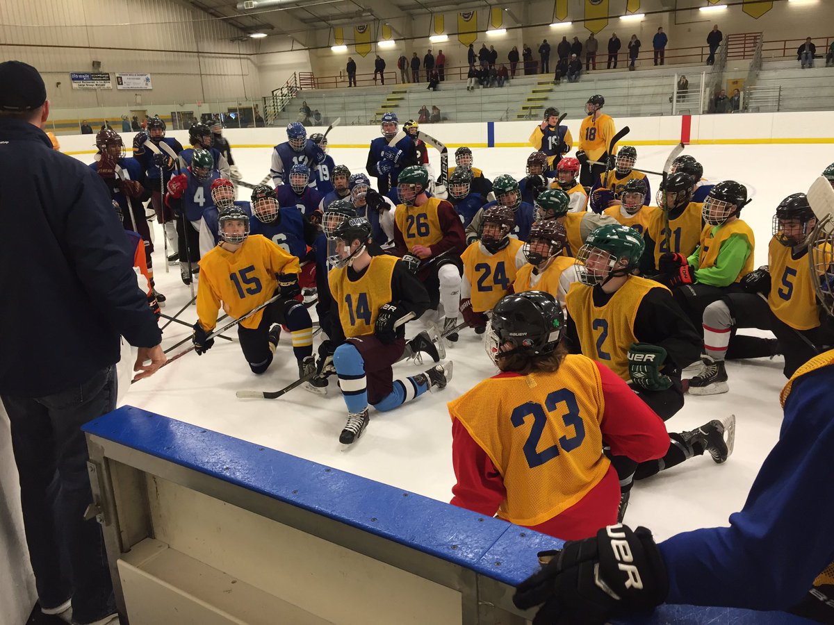 Great turnout for 16U tryout. 60+ players. #playHShockey