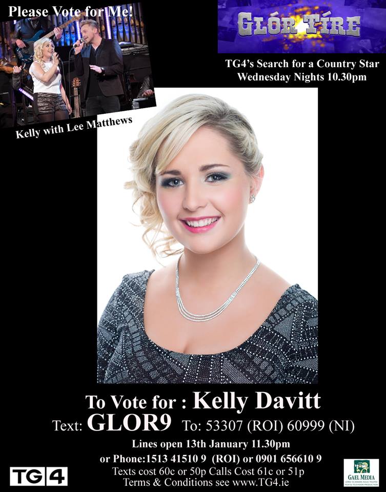 kelly_davitt's tweet photo. Hi Guys, Dont forget voting lines for this weeks shut at 12 noon on Wednesday 6th So please vote #Glor9 :) https://t.co/2uezJQHD1V