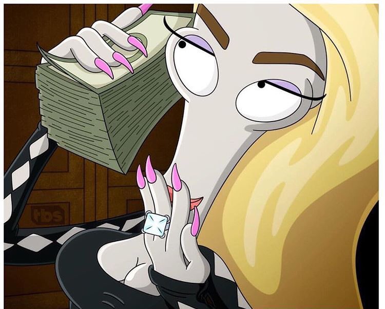 Drebae_'s tweet photo. American dad was too quick on nailing Blac Chyna engagement ring pic 😂😂😂 https://t.co/dyP4LHCU5Q
