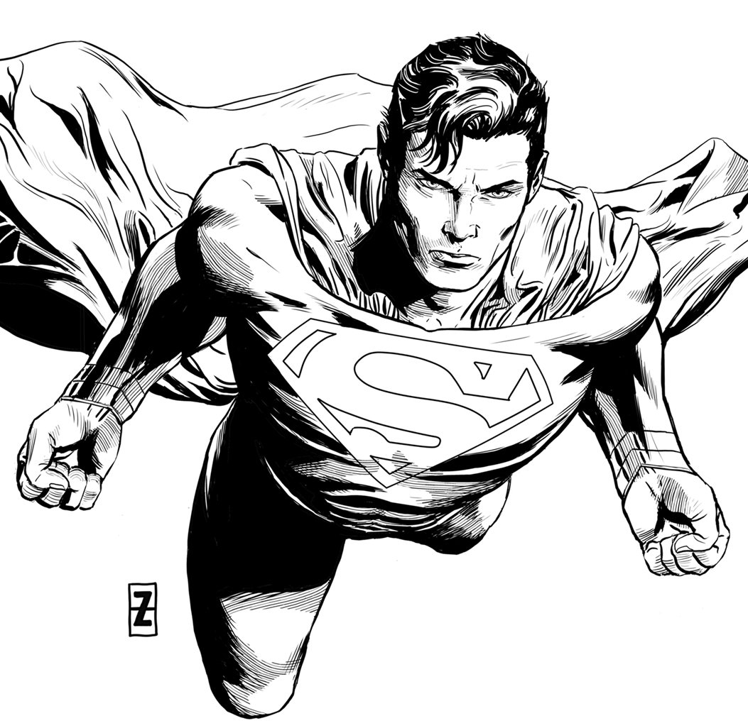 Patch Zircher Twitterissä "A drawing of Superman https//t.co/Vo3EoJjSAJ"