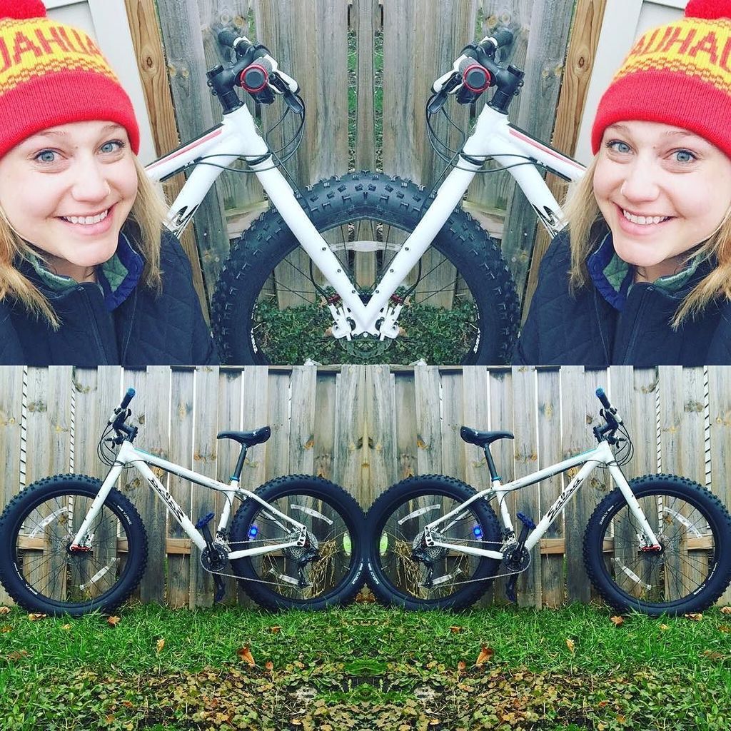 TuttoMTB's tweet photo. tashygrif / Spiced up a dreary day 5 with a little Salsa, @salsacycles that is! 🌶🚲 #30daysofbiking #fatbike #salsam… https://t.co/nKNgJgTdK3