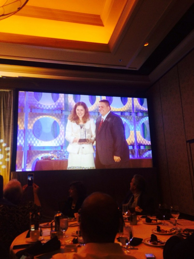 Fiatech's tweet photo. Congrats Stefania C. Radopoulou of @Cambridge_Uni on the #fiatech #ceti award for Outstanding Research Project https://t.co/PrZKs0905S