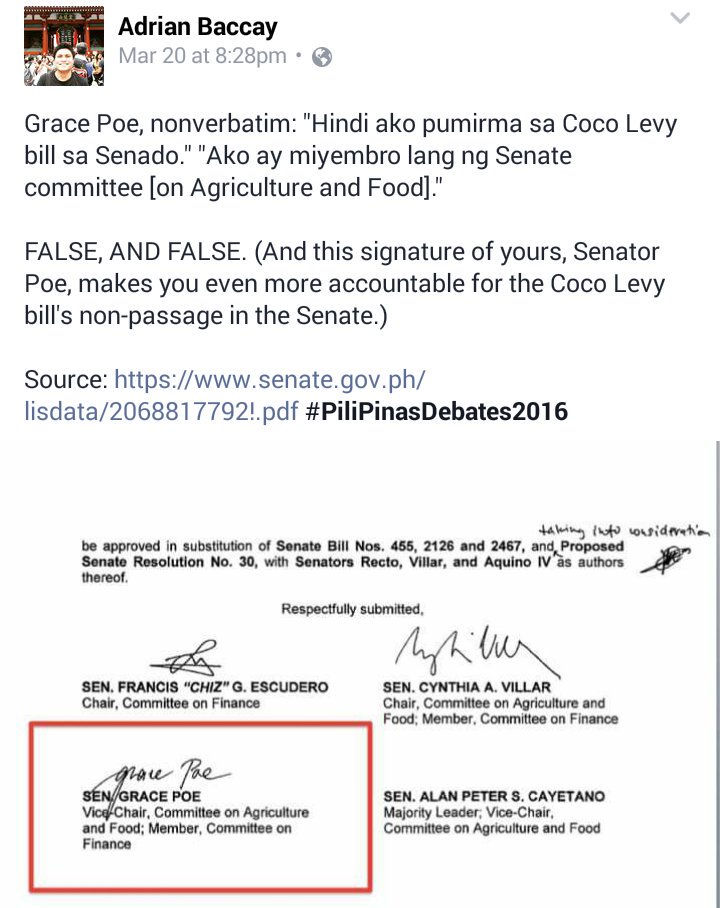 4Duterte's tweet photo. Sen Grace Poe on Coco Levy
"No man has a good enough memory to be a successful LIAR."
~Abraham Lincoln 

#traPOE https://t.co/X2r8OxDByg